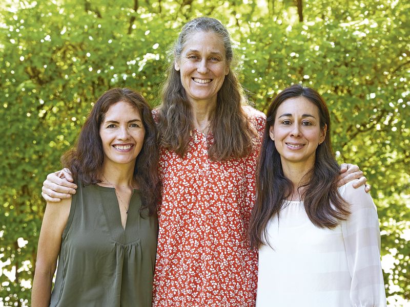 The Quijote team: Mercedes, Silvia and Evelyn